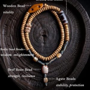 Kailash Energy Blessing Guardian Bodhi 108 Mala Beads