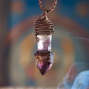 Spiritual Energy Super 7 Amethyst Pendants Amethyst