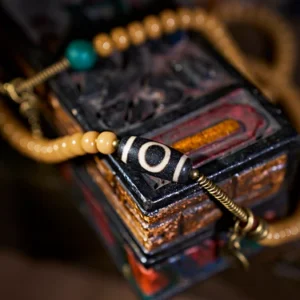 Wisdom Focus Bracelet | Bodhi Seed and Dzi Bead Bracelet for Concentration and Spiritual Insight